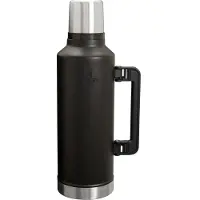 Stanley The Legendary Classic Bottle 2.0 2.5QT, Black 10-11349-0017 botella térmica con tapón vertedor y vaso, 2.3L