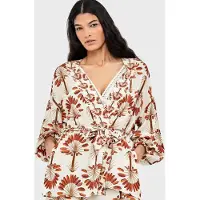 Gisela Kimono naranja / offwhite