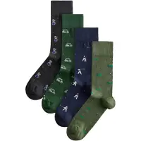 Next Calcetines navy / gris / verde oscuro / blanco
