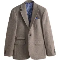 Next Chaqueta tipo saco para negocios 'Signature' marrón / capuchino