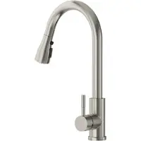 OEM Grifo de cocina de alta presión con 3 funciones, acero inoxidable, giratorio, 360°