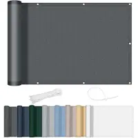 Markenlos Panel protector para balcón, 90 x 600 cm. Panel impermeable que proporciona privacidad y protección UV para uso en exteriores