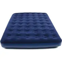 Markenlos Cama hinchable Lila Velour para dos personas, de 203 x 152 cm