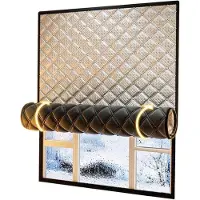 OEM Cortinas para ventanas que protegen del viento y aíslan del frío, con cierre de velcro (130 cm x 150 cm), ideales para el invierno, proporcionan aislamiento térmico y protección contra el frío.