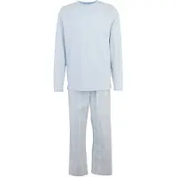 Calvin Klein Underwear Pijama largo ópalo / azul pastel