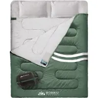 OEM Cama doble para adultos - para 2 personas, ideal para acampar en climas fríos - extra ancha y cálida - tamaño Queen XL