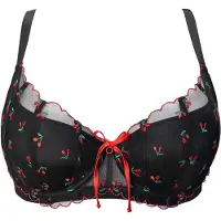 SugarShape Sujetador 'Belle' esmeralda / rojo sangre / negro