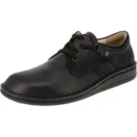 Finn Comfort Zapatos con cordón 'Schnürschuh Herren 01000 001099 Echtleder in schwarz' negro