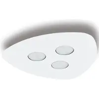 Nowodvorski Lighting , Lámpara de techo ORGANIC 3 GX53, blanca, con regulador de intensidad