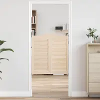 Syfax Puertas batientes 2 uds. 90 x 40 cm Madera de Pino Maciza