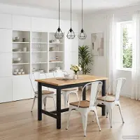 Prolenta Maison Exclusive - Mesa alta tipo bar EKAI, color , 112 x 70 x 91 cm