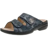Finn Comfort Zapatos abiertos 'Pantolette Damen 02550-828046 Echtleder in blau' azul