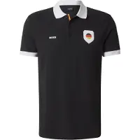 BOSS para hombre. 50559263 Polo Paddy negro (XL), Casual, Poliéster, Manga corta, outlet 2026.