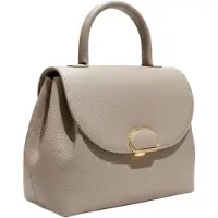 Lancaster Bolso de mano 'Lancaster Sac à main A rabat avec fermoir M Milano Pia Mastic' gris