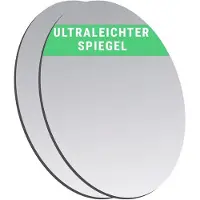 OEM Espejo acrílico de mano – De doble cara, ovalado y ultradelgado, ideal para manualidades, viajes, bolsos, niños, cosméticos – 7,0 x 9,0 cm