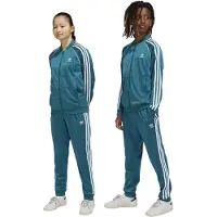 Adidas Originals Pantalón 'Adicolor' petróleo / blanco