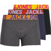 Jack & Jones Calzoncillo boxer 'JACCrazy' azul oscuro / antracita / naranja / negro