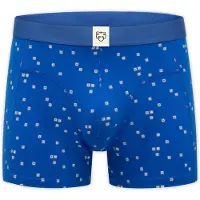 Adam Calzoncillo boxer 'Keyboard' azul / gris oscuro / blanco