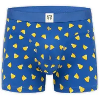 Adam Calzoncillo boxer 'Blue Pineapple Juice' azul / marrón claro / amarillo claro