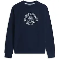 Tommy Hilfiger Sudadera 'Crest Logo' navy / blanco