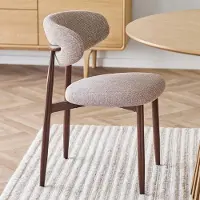 Zesso Silla de comedor Ingmar de la colección House, con acabado en imitación madera de nogal