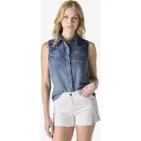 KOROSHI Blusa azul denim