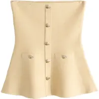 Next Top de punto amarillo claro