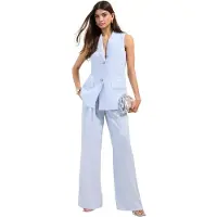 Friends Like These Chaleco para traje azul pastel