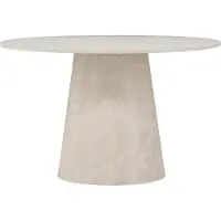 Furnlux Classic Mesa de comedor FURNLUX, modelo Lanzo, color gris mármol. Dimensiones: 120 x 120 x 75 cm. Color principal: gris