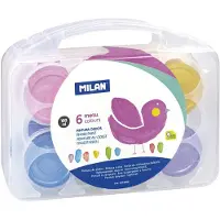 Milan Estuche 6 Pinturas De Dedo Metalizadas 100ml