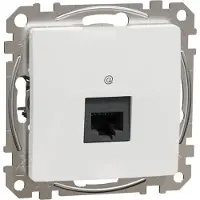 Schneider Electric Enchufe de datos SEDNA SDD111451, 1xRJ45, categoría 5e, UTP, color blanco