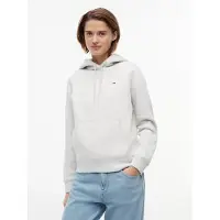 Tommy Hilfiger Sudadera 'Flag Embroidery Drawstring' gris claro