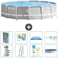 Intex Estructura para piscina Prism Frame, modelo Rund, dimensiones 427x107 cm, kit de 7 piezas, referencia S618