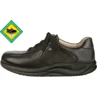 Finn Comfort Zapatos con cordón 'Schnürschuh Herren 01160 131099 Echtleder in schwarz' negro