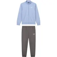 EA7 para niño. 7B000030_AF10380 Conjunto Core Identity azul (14años= 164cm), Deportivo, Algodón, Manga larga, moda infantil, outlet 2026