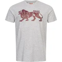 Lonsdale Camiseta 'Endmoor' gris moteado / rojo vino