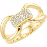 Giorgio Martello Milano Anillo oro / transparente