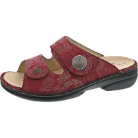 Finn Comfort Zapatos abiertos 'Pantolette Damen 02550 657420 Echtleder in rot' rojo