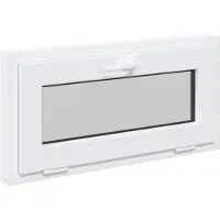 VD Home Furnishing Ventana de claraboya RISOR, 80 x 40 cm, PVC y vidrio