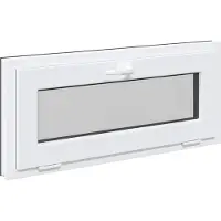 vidaXL Ventana para sótano RISOR, 90 x 40 cm, PVC y vidrio