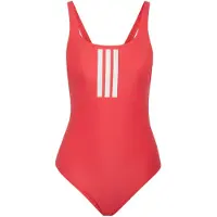 Adidas adidasBañador V-Back 3 bandas 48 Semi Lucid Red / White Mujer