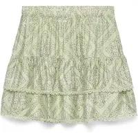 Vero Moda Falda 'VMBLISS' marrón oscuro / verde pastel