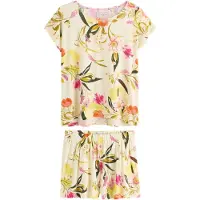 Ted Baker Pijama de pantalón corto amarillo / amarillo claro / naranja / rosa