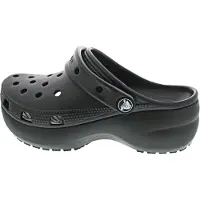 Crocs - Women's Classic Platform Clog - Sandalias size W7, negro