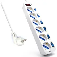 Ewent EW3932 Regleta 6 Tomas / 6 interruptor 1.5 m