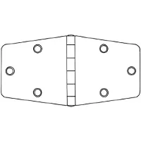 Talamex Bisagra 151x74.5x2 Mm