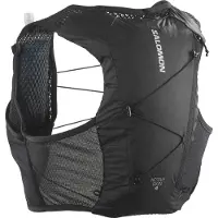 Salomon - Mochilas y cinturones trail/running - Active Skin 4 Set Black/Metal - Talla S - Negro