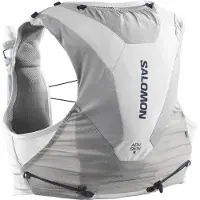 Salomon - Mochilas y cinturones trail/running - Adv Skin 5 Set Alloy/Gray Violet - Talla M - Blanco