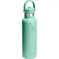 Hydroflask - Standard Flex Straw Cap - Botella térmica size 621 ml, turquesa