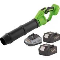 Procraft Soplador de hojas con batería PB24bb 20 V sin escobillas + 2 baterías de 4,0 Ah + cargador